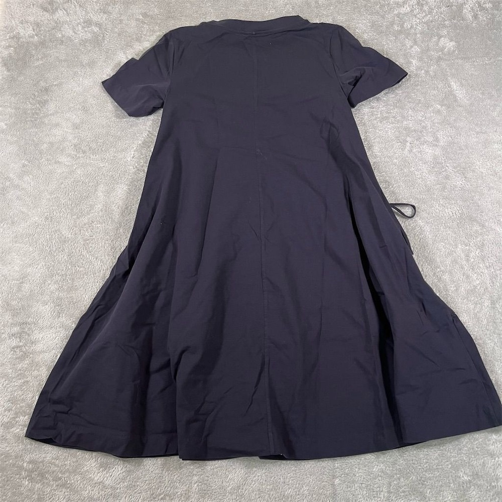 COS Women's XS Blue A-Line Midi Dress with Tied Pockets - Picture 6 of 8